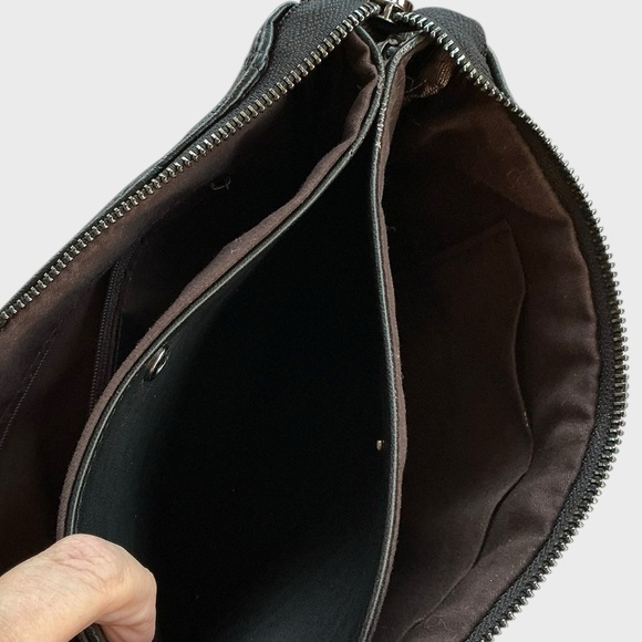 SSAMZIE Studded Black Leather Crossbody Bag Korean - Picture 11 of 13